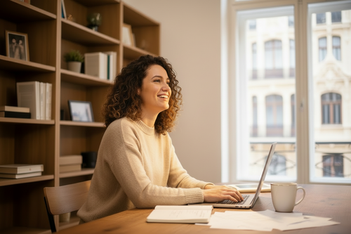 Hero banner nainen keskipäivä